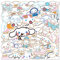 50 Stück Cinnamoroll Cartoon Vinyl Aufkleber für Wasserflaschen, Laptop, Computer, Skateboard, niedliches Aufkleber-Geschenk für Kinder, Teenager, wasserdicht