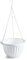 CABLEPELADO Macetero Colgante de plástico, Maceta Colgante, Cesto Colgante, Jardinera Colgante, Macetero suspendido, Canasta Colgante para Plantas, Diámetro Superior: 25 cm, Plástico (Blanco)