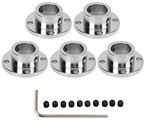 5 Stück 14mm Flansch Wellen Kupplung, Hochhärte Flansch Kupplungs Verbinder, Starre Führungs Modell Kuppler Zubehör Wellen Achsen Armaturen Für DIY RC Modell Motoren
