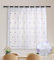 Cortina Cocina 90x145cm Blanca Traslúcida con Bordados para Ventana Corta, Visillos 100% Poliéster Cortos Translúcida para Ventanas y Marco de Puerta - Girasol Lila
