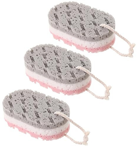 3 Piezas Esponja Baño Esponja Lufa Para Mujer Esponja Lufa Exfoliante Profundo Esponja Ducha Para Hombres Y Mujeres