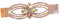 Fonowx Bauchtanz-Armband, Schmuck, Armbänder, dekorativer Damen-Licht-Luxus-Armreif, Strass-Armband für Rollenspiele, Tanz-Requisiten