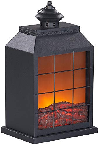 Carlo Milano Künstlicher Kamin: Elektro-Deko-Kamin, Flammen-Optik, Versandrückläufer (Dekorations, LED mit Batterie, Flamme)