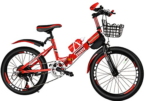Mountainbike 18 Zoll (20 Zoll/22 Zoll), Outdoor-Sport, verstellbare Sitzhöhe, geeignet für Kinder und Erwachsene über 10 Jahre (rot 18 Zoll)