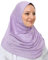 Prien Chic Hijab Für Damen, Türkisch Kopftuch Muslim, Frauen Konfektionskleidung Schal Kleider, Muslim Weicher Jersey Kopftücher, Burka, Easy Hijab Set, Muslimisch Abaya (Lila)