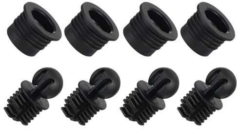 QUARKZMAN Grilles de Haut-Parleur en Plastique de Type Boule et Douille de Guidage de 12 mm de Diamètre pour Accessoires de Pièces de Haut-Parleur - Lot de 4
