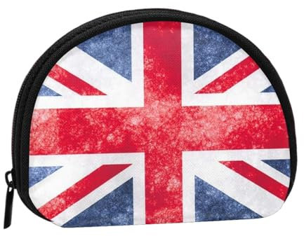 LZNJZ Tragbare Geldbörse mit Reißverschluss, venezolanische Flagge, Münzbörse für Münzen, Lippenstift, Ausweis, Schlüssel, Union Jack Design, 12cm x 9cm, Münztasche, TPS-016