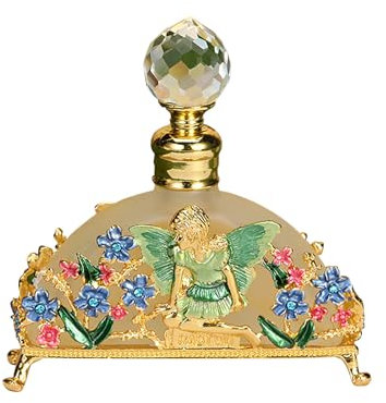 Joyeee Botellas de perfume pequeñas de vidrio vacías a granel, 1 paquete de 20 ml, botella de perfume decorativa vintage, botella decorativa vacía recargable para aceites esenciales, tamaño de viaje