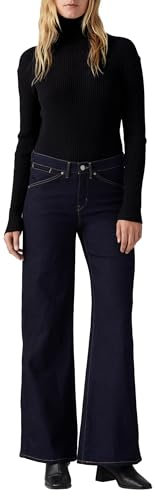 Levi's Jeans da Donna 318 Modellanti a Gamba Larga, Cielo più Scuro, 28 W/30 L