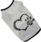 COLLBATH Haustierweste Mit Herz-fußabdruck-Muster Bequeme Sommerkleidung Für Kleine Hunde Party-Outfit Mit Angenehmer Textur