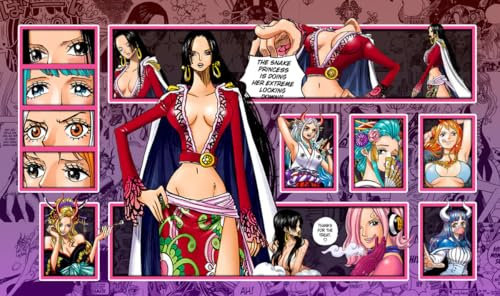WAIFUWORLD SHOP One Piece Spielfeld Boa Hancock Spielmatte mit Zonen | Trading Card Game Playmat kompatibel mit One Piece Trading Card Game | Kartenspielmatte Boa Hancock