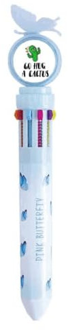 no/no Go Hug A Cactus Art Deco Fashion - Penna a sfera retrattile multicolore