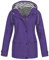 Impermeable Femme Coupe Vent Parka de Pluie avec Capuche Sport Zippé Chaude Manteau Outdoor Casual Grande Taille Randonnée Veste Pas Cher Automne Adulte Jacket(Violet,4XL)