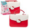 Hello Kitty Giochi Preziosi Borsetta Fashion con Carta di Credito Giocattolo, Colore Bianca e Rossa, Maniglia Rossa, Viso Bottone di Apertura, per Bambini dai 3 Anni