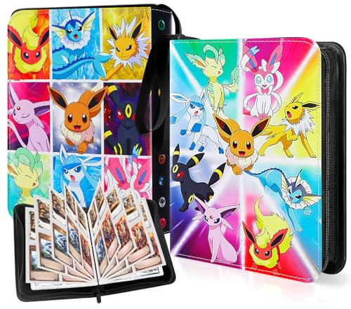 Classeur Carte,Holyhcx 50 Pages Album Carte a Collectionner,Peut Contenir 400 Cartes,Portable Livre Carte,étanche Classeur Carte Magic,Range Carte Collectionner pour Enfants