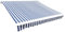 HOMTAKIE Toit d'auvent Toile Bleu et Blanc 3 x 2,5 m (Cadre Non Inclus)
