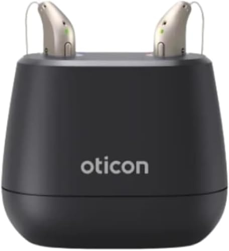 MSTORE INTL Oticon Intent Desktop-Ladegerät nur kompatibel mit Intent 1,2,3,4 miniRITE R, nicht kompatibel mit Intent BTE oder anderen Oticon Modellen