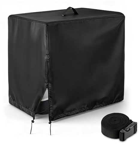 NAVESO Cubierta para Bomba de Piscina,Cubierta de Filtro de Arena,Cubierta Impermeable Protección UV,Bomba Calor Piscina Cubierta para Bomba de Piscina INTEX Filtro(55x50x62cm)