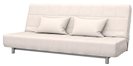 Soferia Sofabezug Kompatibel Mit Beddinge 3er Bettsofa Sofaüberzug Sofaüberwurf Sofaschoner Kunstleder Lederoptik Wasserabweisend Pflegeleicht Antiallergisch Eco Leather Ecru