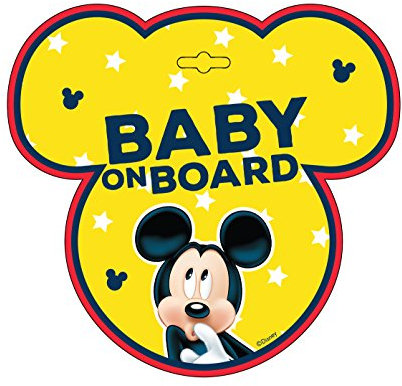 Baby On Board Sign Mickey Mouse 9612
