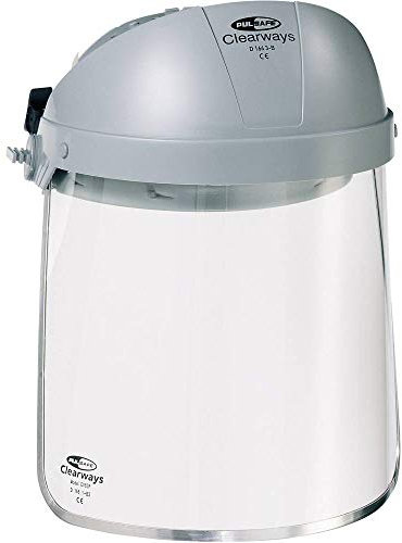 Honeywell Clearways CB20 1002341 - Visiera protettiva con supporto per la testa, colore: grigio, trasparente EN 166 DIN 166