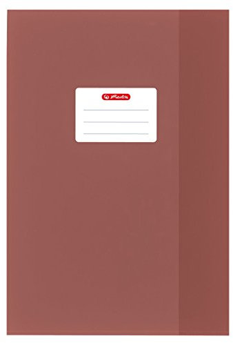 5 Heftumschläge / Hefthüllen DIN A4 / Baststruktur / Farbe: braun