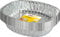 Catergold Large Oval Disposable Aluminium Foil Trays 46 x 36 x 8cm Approx (10 Pack) Silver