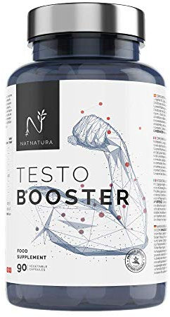 Testosterona. Alta concentración, aumento de rendimiento y resistencia deportiva. 90 cápsulas vegetales de potenciador de testosterona natural.
