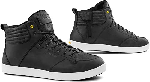 Falco Tensho Scarpe da moto (Black,45)