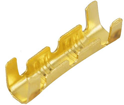 100 Stück Stoßverbinder Messing, Messing-Crimpklemmen Kabeldrahtklemmen Crimp Kit Schnellanschluss Verdrahtung Steckerhülsen-Sortiment 0,5–1,5 Mm Quadratischer für Elektrische Verbindungen