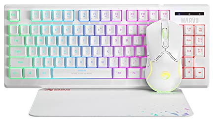 MARVO Scorpion Cm310 Loot 30 3 In 1 Rgb Gaming Uk Layout Tkl Keyboard Mouse And