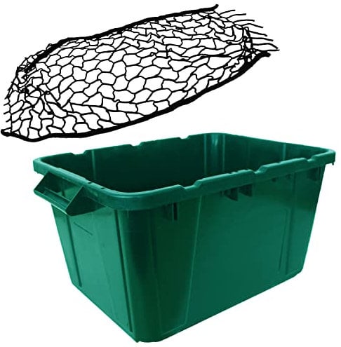 Ergo Box Green 55L & Black Stretch String Net Cover