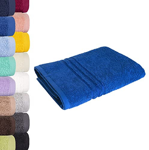 Lavea Saunatuch Saunahandtuch 80x200cm - Royalblau, 500gr/m², 100% Baumwolle