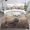 TiaoTian Housse De Couette 220x240 Cerf Forêt 3D Parure De Lit et Fermeture éclair Linge De Lit et Oreillers Adulte Couvre Lit Souple Microfibre Parure De Lit 2 Personnes Animaux Nature