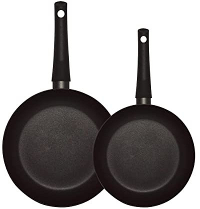 Pintinox Prima Collection Schwarz 2er-Set Bratpfannen Induktion Ø 20-24 cm
