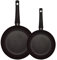 Pintinox Prima Collection Schwarz 2er-Set Bratpfannen Induktion Ø 20-24 cm