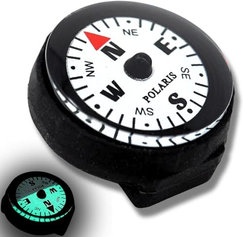POLARIS Waterproof Micro Compass 2 Models/Watchband or EDC (Watchbelt Compass, 1)