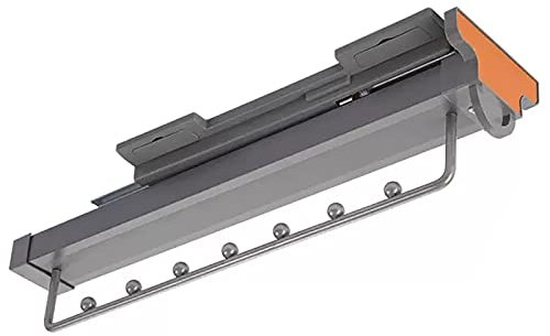 Kleiderstange Ausziehbare Schrankstangen Befestigung oben für hängende Kleidung, Aluminium-Legierung Stangen für Kleiderschränke Schwerlast Schrank-Organisator (Size : 46cm/18.1in)