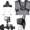 Lupholue Action Camera Zubehör-Set, Kopfgurt, Brustgurt, Rucksack-Clip, Fahrradlenkerhalterung für GoPro Hero 13/12/11, iPhone, Samsung, Xiaomi Yi, DJI Osmo (Schwarz)