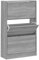 vidaXL Schuhschrank Schuhablage Schuhregal Schuhständer Schuhaufbewahrung Schuhkipper Schuhkommode Grau Sonoma 63x24x103cm Holzwerkstoff