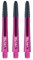 WINMAU Dart Shaft - Vecta Polycarbonat Dartschäfte - 1 Set pro Packung (insgesamt 3 Dart-Schäfte) - Professionelles Dartzubehör - Pink & Schwarz Intermediate Schäfte