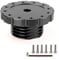 muge racing Steering Wheel Adapter, Aluminum Sim Racing Gaming Steering Wheel Adapter for T300, T500, TS-PC, TS-XW (Black)