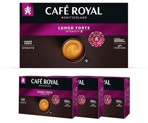 Café en Dosettes - Café Royal Pro | 3 x 50 - Compatibles avec les Machines à café Nespresso®* Professional - Saveur Lungo Forte