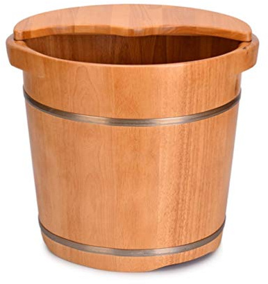 Pediluvio Bacino per piedi in legno Grande pediluvio Spa Vasca idromassaggio, Massaggio ai piedi Spa per la casa, Pedicure rilassante Pediluvio, Spa per piedi e gambe per adulti, Sauna Secchio in