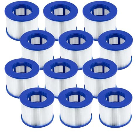 Hrozny Filterkartusche für Whirlpool, Clever Spa Filter 75 x 100 mm Whirlpool Filter Zubehör. (12Stücke)