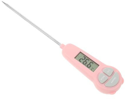 LIFKOME Digitales Fleischthermometer Mit Sonde Sofort Ablesbares Kochthermometer Lebensmittelthermometer Digitales Thermometer Für Flüssigkeiten Und Feststoffe Tragbar Und Einfach Zu Bedie