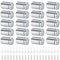 Lot de 20 entretoises murales en acier inoxydable - Vis publicitaires en verre - Support pour verre, miroir, ongles (20)