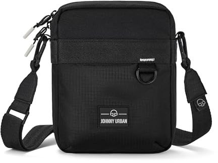 Johnny Urban Umhängetasche Herren & Damen Schwarz - Jayden - Kleine Crossbody Bag für Festival Freizeit Reisen - Stylische Sling Tasche - Sportliche Handytasche - Wasserabweisend