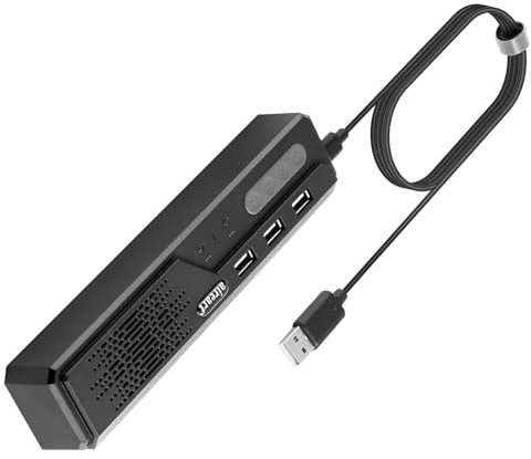 Cykvis Enceinte USB 3 en 1 avec microphone, haut-parleur d'ordinateur portable avec micro pour maison intelligente et étude en ligne, capture vocale améliorée à 360 degrés, compatible avec Zoom,
