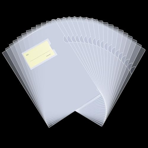 40 Stück Klarsichthüllen A4 Seitlich Offen,Transparent Aktenhüllen aus Kunststoff mit Taschen,180 Mikrometer,Dokumentenhülle Sichthüllen